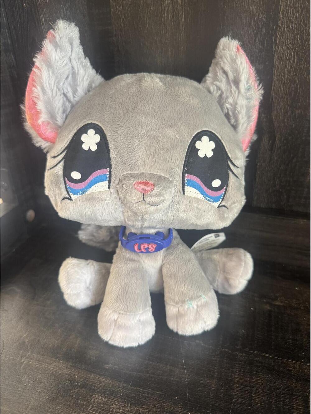 2008 Littlest Pet Shop LPS Chinchilla Plush Stuffed Animal Hasbro